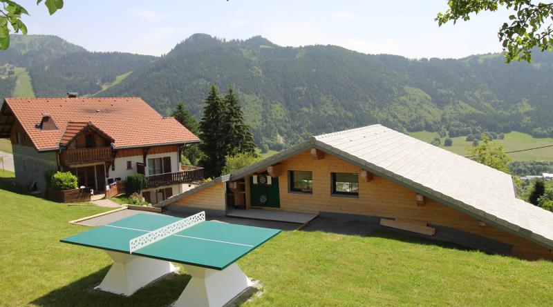 ping-pong et terrain de pétanque