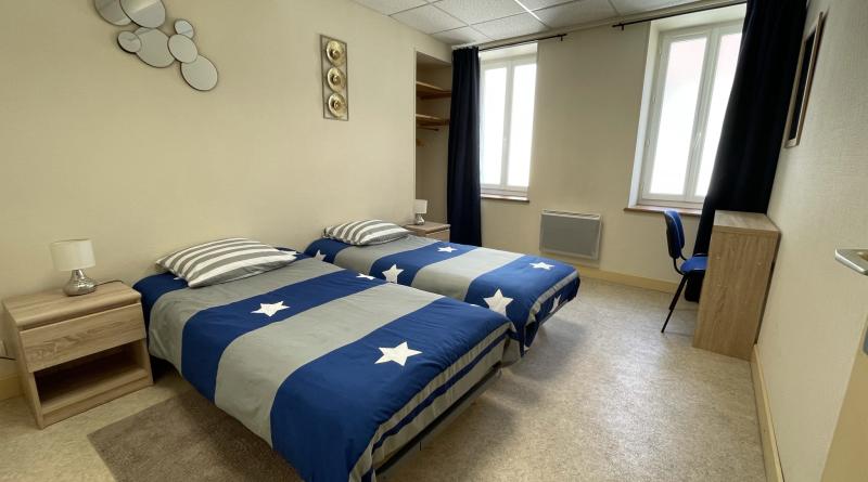 Chambre 2 lits de 80cm ou 1 lit de 160cm 