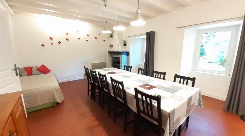 Salle à manger Gîte Manoir 8/10 pers Le Moulin Neuf - Gétigné (44)
