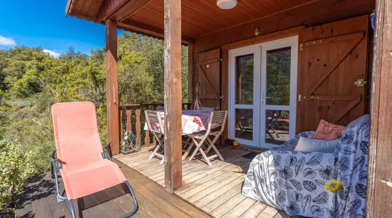 Terrasse chalet Corbières