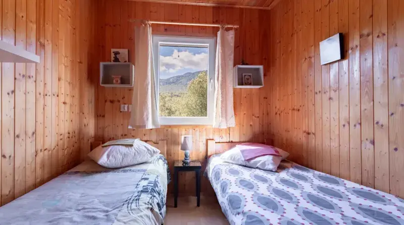 Chambre 2 lits simple chalet japon